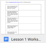 lesson 1 worksheet