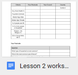 lesson 2 worksheet